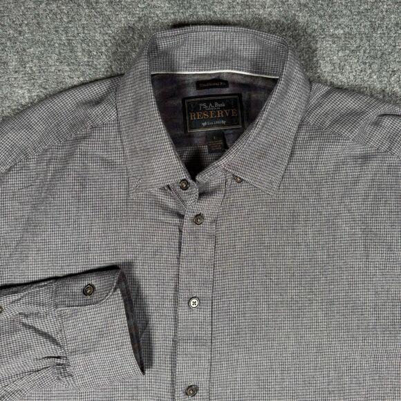 Jos. A. Bank Other - Jos. A. Bank Reserve Traditional Fit Cashmere Blend Gray Long Sleeve Shirt Large